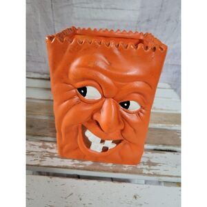 Robert Allen ceramic pumpkin home basket decor can